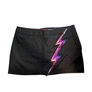 Rare MISS SIXTY Y2K Lighting Bolt Mini Skirt LARGE